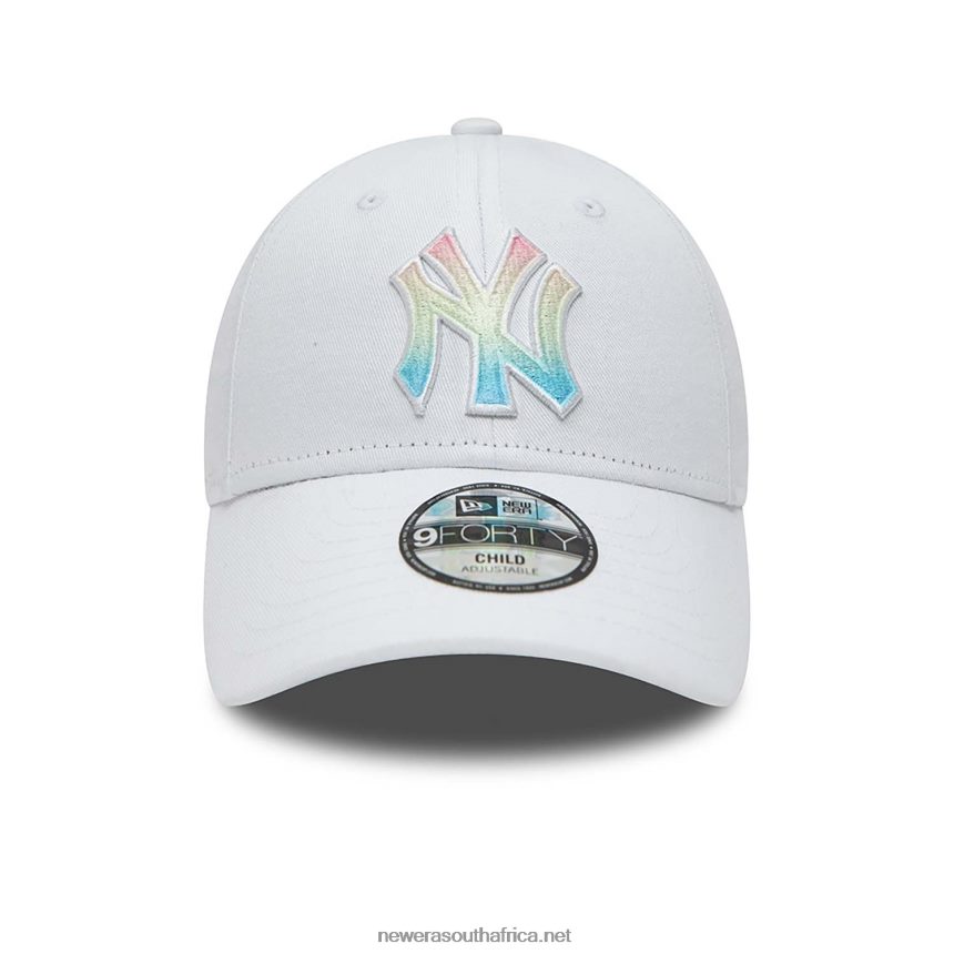 New York Yankees Youth Ombre Infill White 9FORTY Adjustable Cap New Era TRBRBN1806