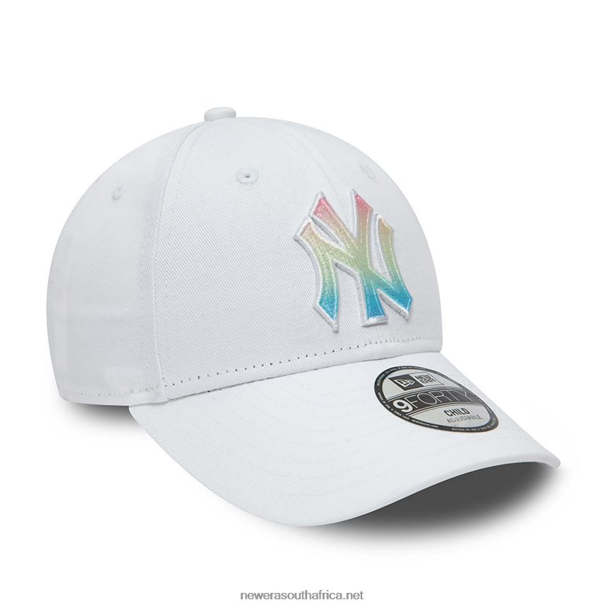 New York Yankees Youth Ombre Infill White 9FORTY Adjustable Cap New Era TRBRBN1806
