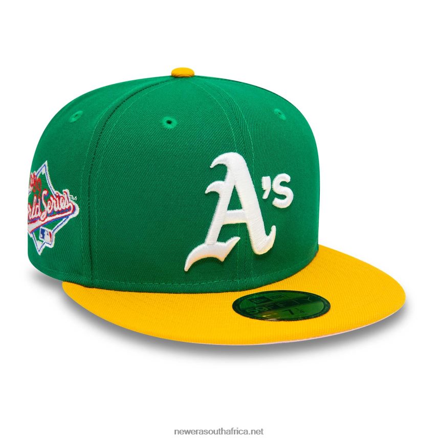 Oakland Athletics 1989 World Series Green 59FIFTY Fitted Cap New Era TRBRBN24