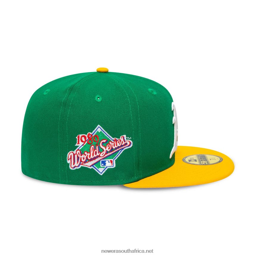 Oakland Athletics 1989 World Series Green 59FIFTY Fitted Cap New Era TRBRBN24