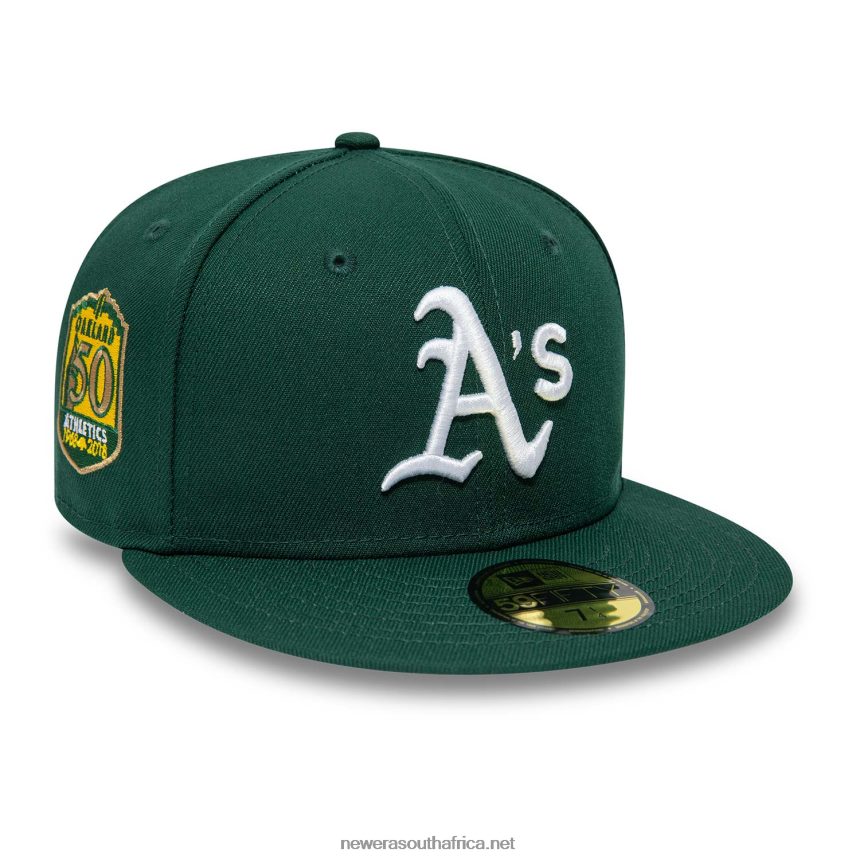 Oakland Athletics 50th Anniversary Dark Green 59FIFTY Fitted Cap New Era TRBRBN203
