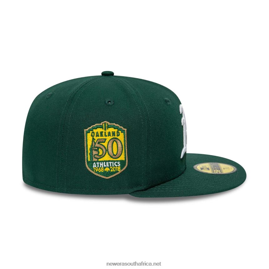 Oakland Athletics 50th Anniversary Dark Green 59FIFTY Fitted Cap New Era TRBRBN203