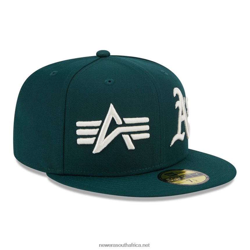 Oakland Athletics Alpha Industries X MLB Green 59FIFTY Fitted Cap New Era TRBRBN1036