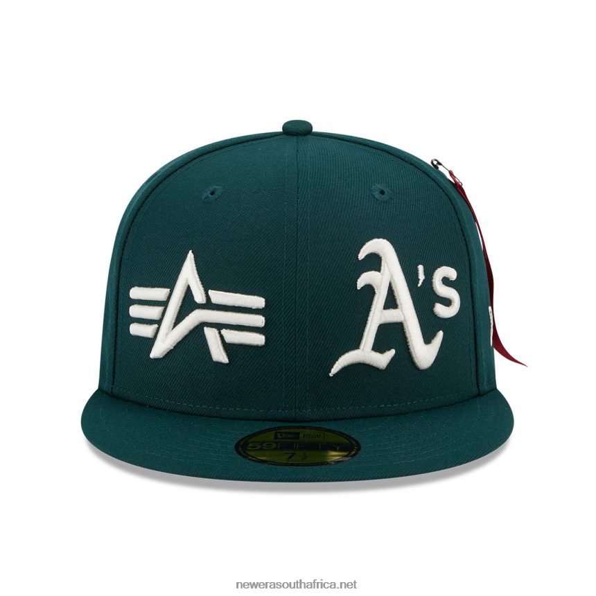Oakland Athletics Alpha Industries X MLB Green 59FIFTY Fitted Cap New Era TRBRBN1036