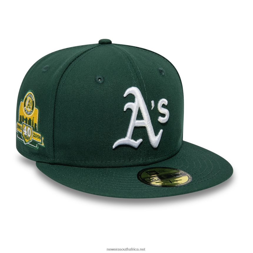 Oakland Athletics American League Stadium Dark Green 59FIFTY Fitted Cap New Era TRBRBN1049