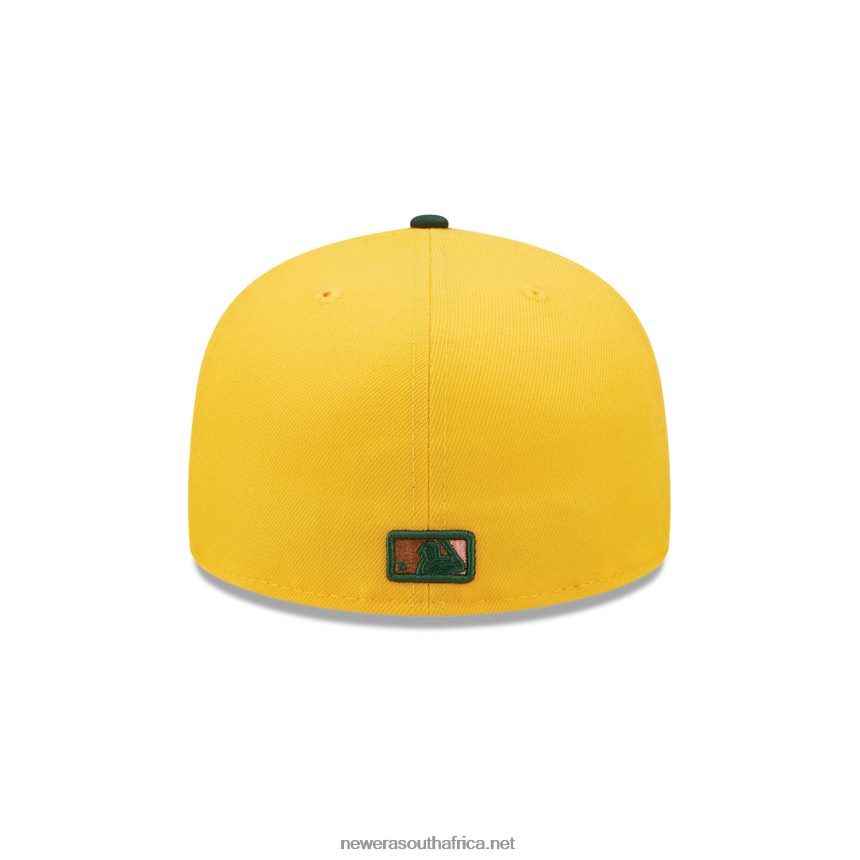 Oakland Athletics Back to School Yellow 59FIFTY Fitted Cap New Era TRBRBN1260