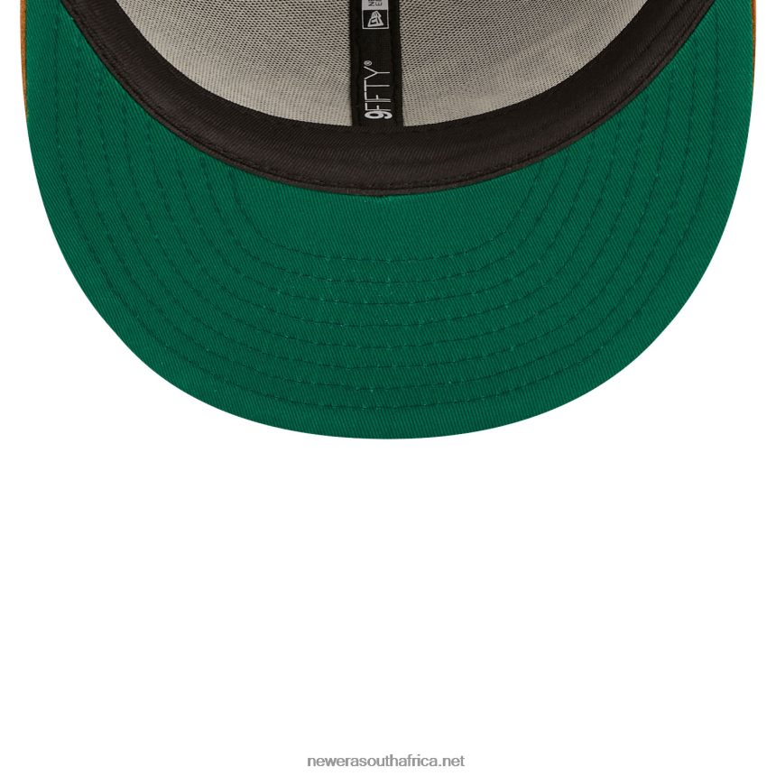 Oakland Athletics Cord Script Brown 9FIFTY Snapback Cap New Era TRBRBN1928