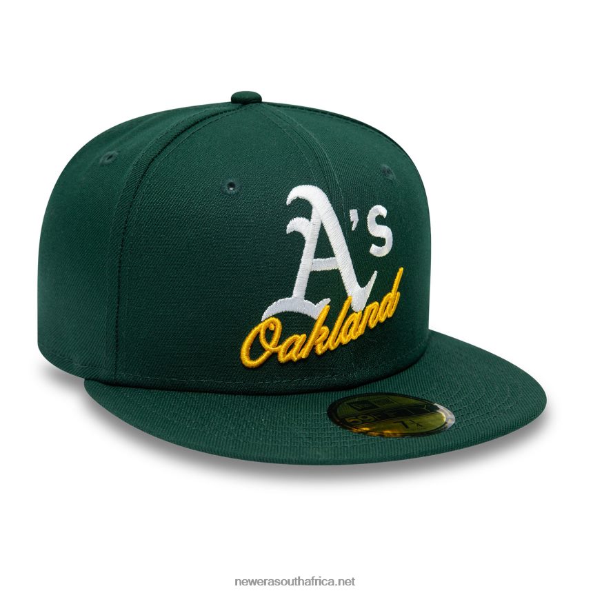 Oakland Athletics Dual Logo Dark Green 59FIFTY Fitted Cap New Era TRBRBN507