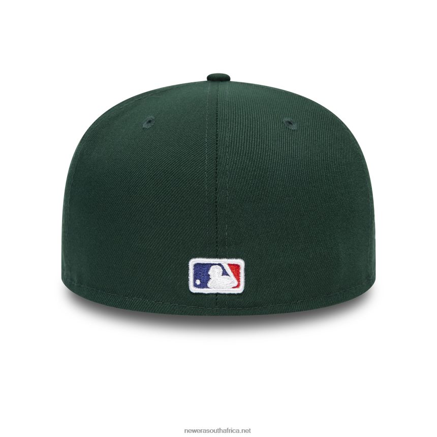 Oakland Athletics Groovy Dark Green 59FIFTY Fitted Cap New Era TRBRBN233