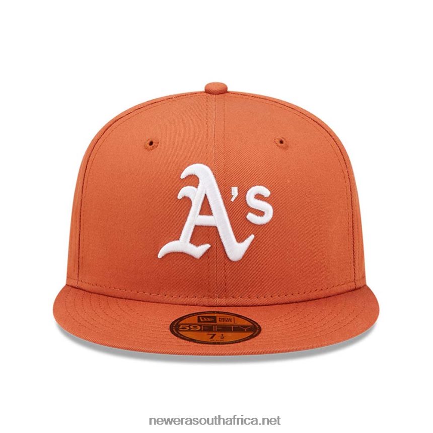 Oakland Athletics League Essential Brown 59FIFTY Fitted Cap New Era TRBRBN985
