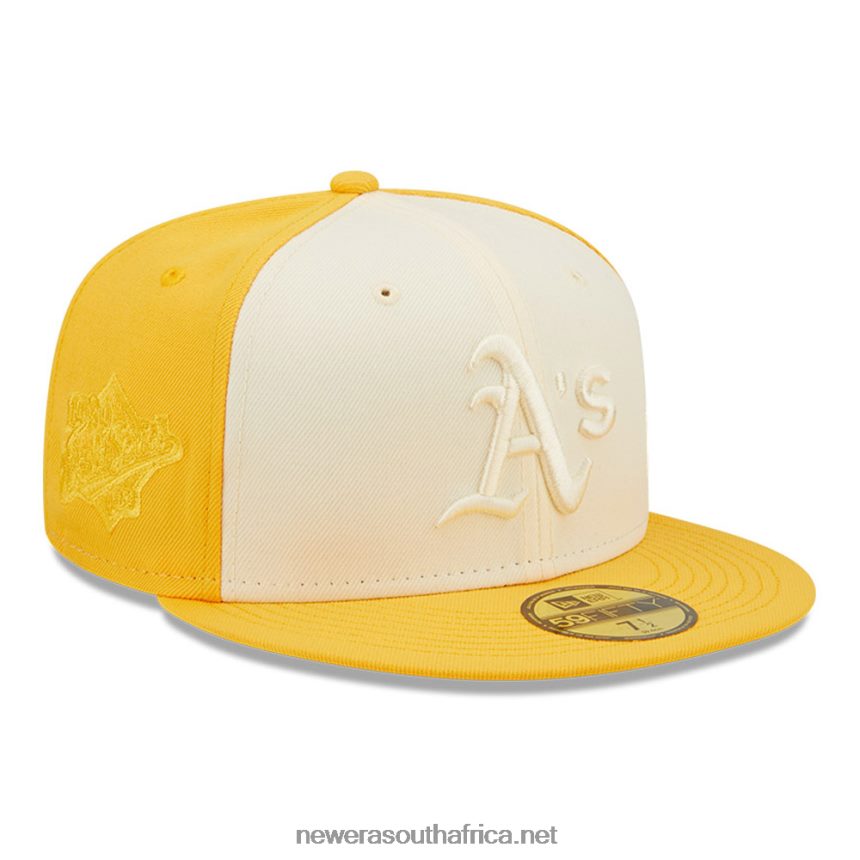 Oakland Athletics MLB 2-Tone Yellow 59FIFTY Fitted Cap New Era TRBRBN1313