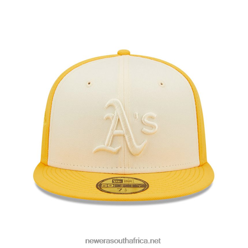 Oakland Athletics MLB 2-Tone Yellow 59FIFTY Fitted Cap New Era TRBRBN1313
