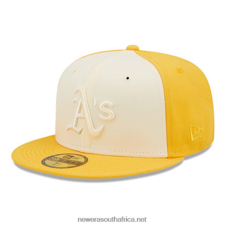 Oakland Athletics MLB 2-Tone Yellow 59FIFTY Fitted Cap New Era TRBRBN1313