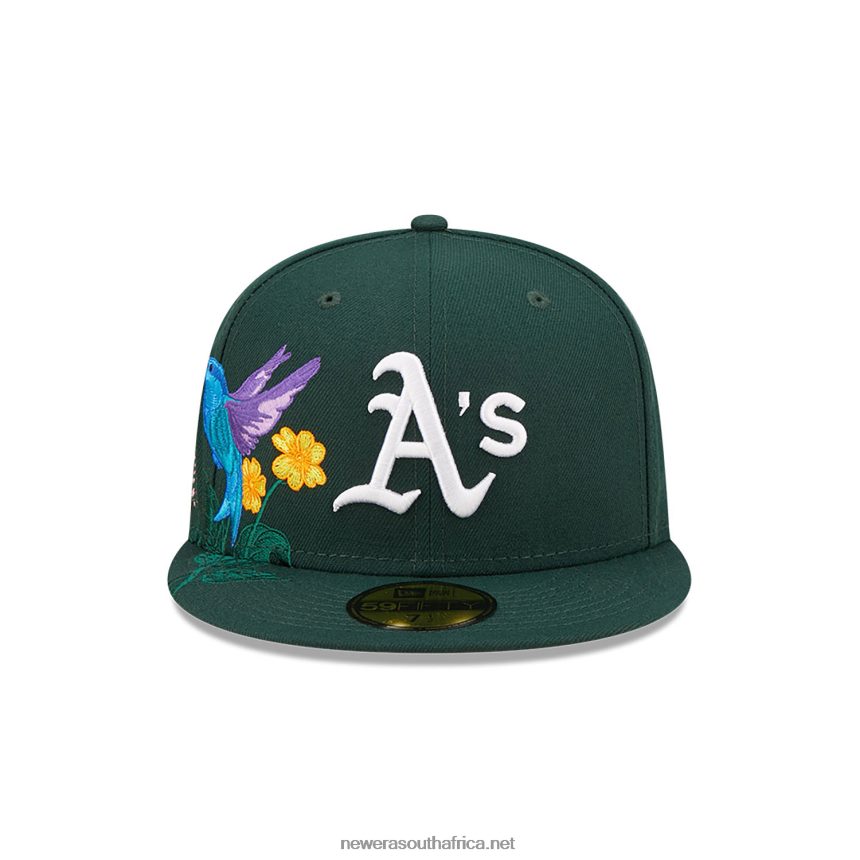 Oakland Athletics MLB Blooming Dark Green 59FIFTY Fitted Cap New Era TRBRBN1245