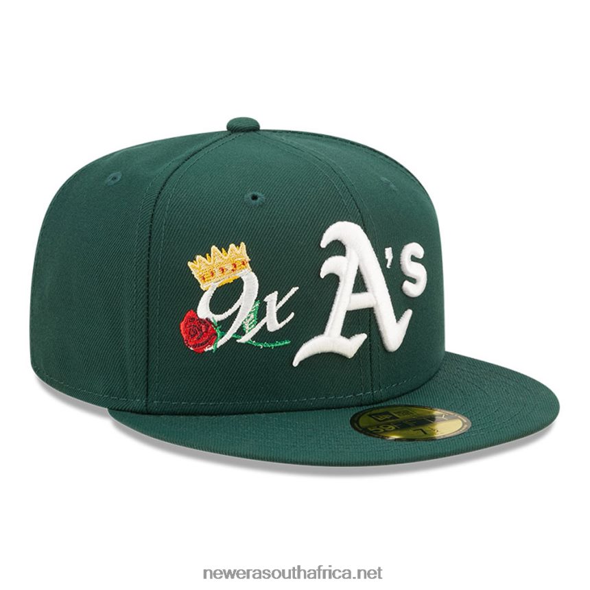 Oakland Athletics MLB Crown Champs Green 59FIFTY Fitted Cap New Era TRBRBN1075