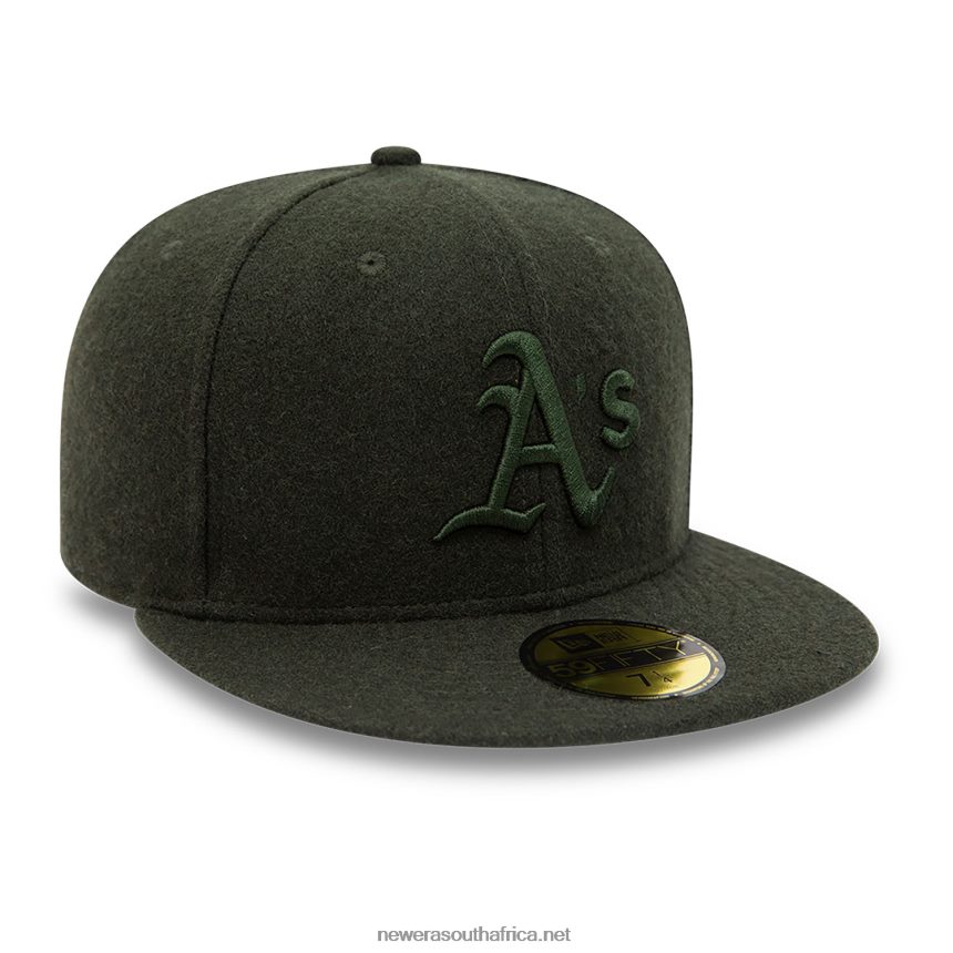 Oakland Athletics Melton Dark Green 59FIFTY Fitted Cap New Era TRBRBN1236