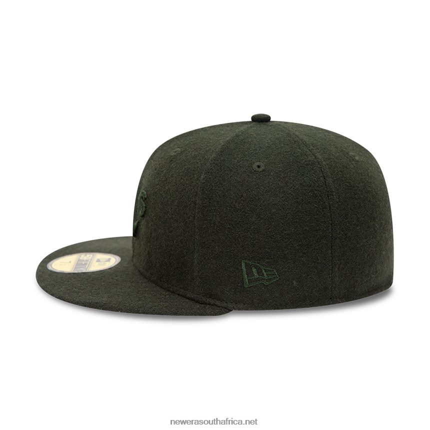 Oakland Athletics Melton Dark Green 59FIFTY Fitted Cap New Era TRBRBN1236