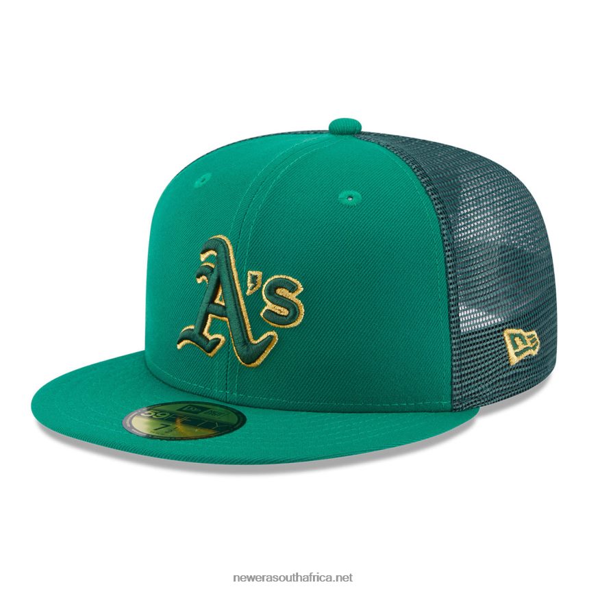 Oakland Athletics St Patricks Day Green 59FIFTY Fitted Cap New Era TRBRBN557