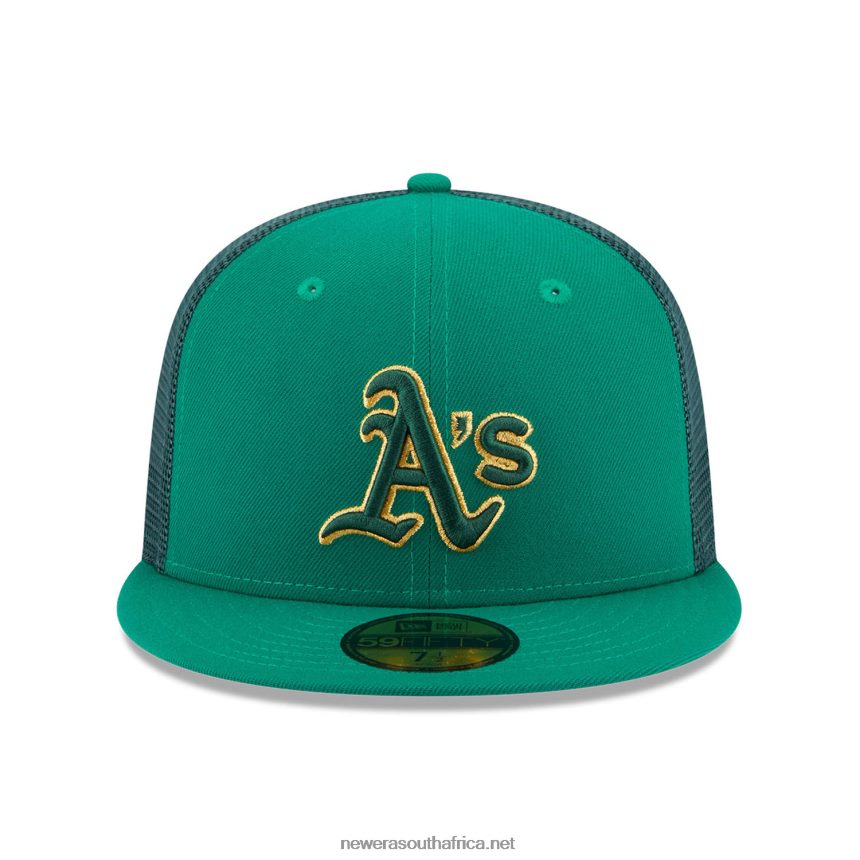 Oakland Athletics St Patricks Day Green 59FIFTY Fitted Cap New Era TRBRBN557
