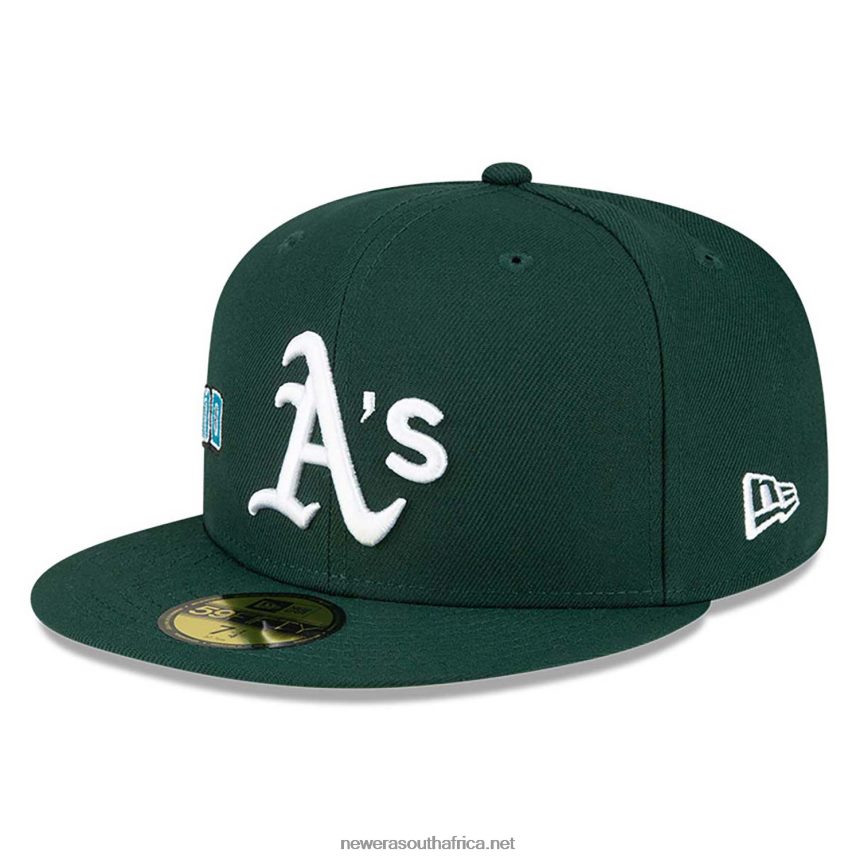 Oakland Athletics Stateview Dark Green 59FIFTY Fitted Cap New Era TRBRBN988