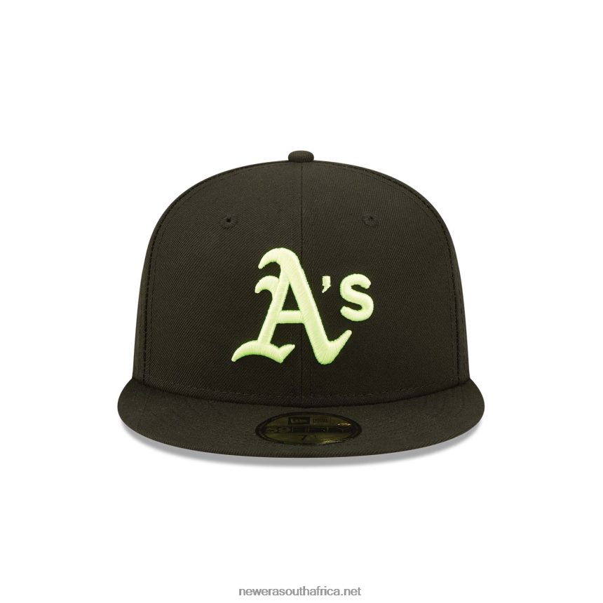 Oakland Athletics Summer Pop Black 59FIFTY Fitted Cap New Era TRBRBN1259