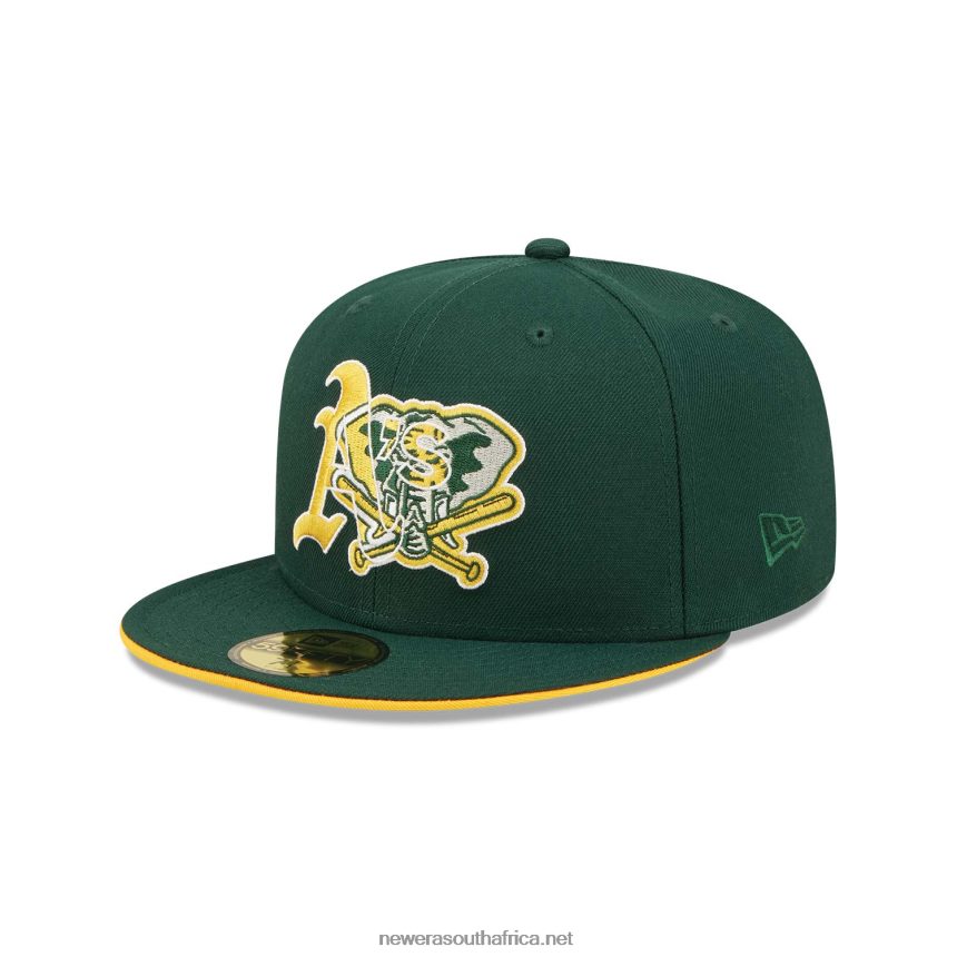 Oakland Athletics Team Colour Dark Green 59FIFTY Fitted Cap New Era TRBRBN1185