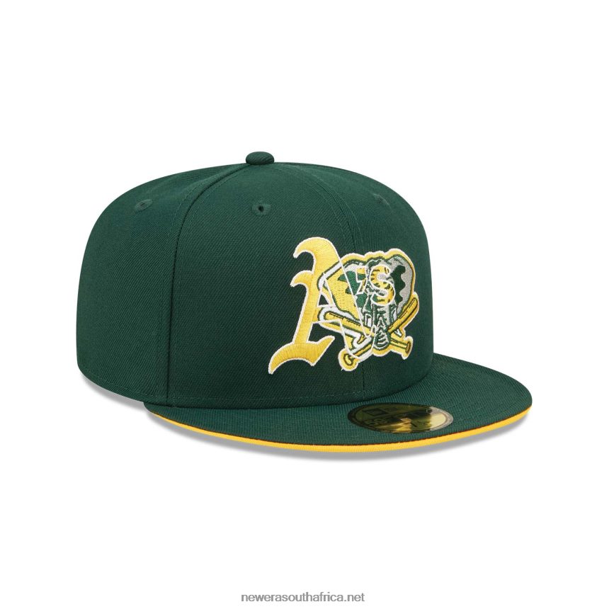 Oakland Athletics Team Colour Dark Green 59FIFTY Fitted Cap New Era TRBRBN1185