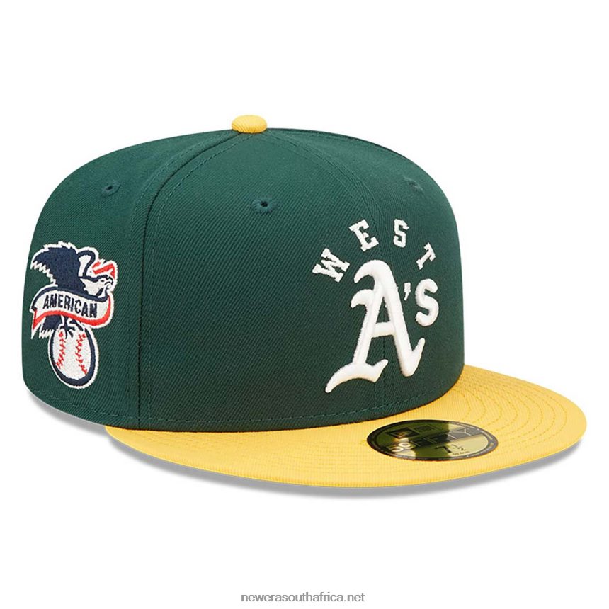 Oakland Athletics Team League Green 59FIFTY Fitted Cap New Era TRBRBN1105