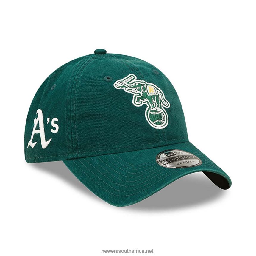 Oakland Athletics Team Patch Green 9TWENTY Adjustable Cap New Era TRBRBN2223