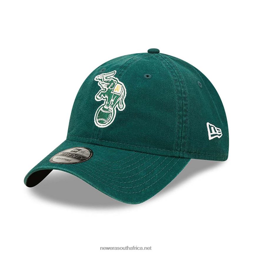Oakland Athletics Team Patch Green 9TWENTY Adjustable Cap New Era TRBRBN2223
