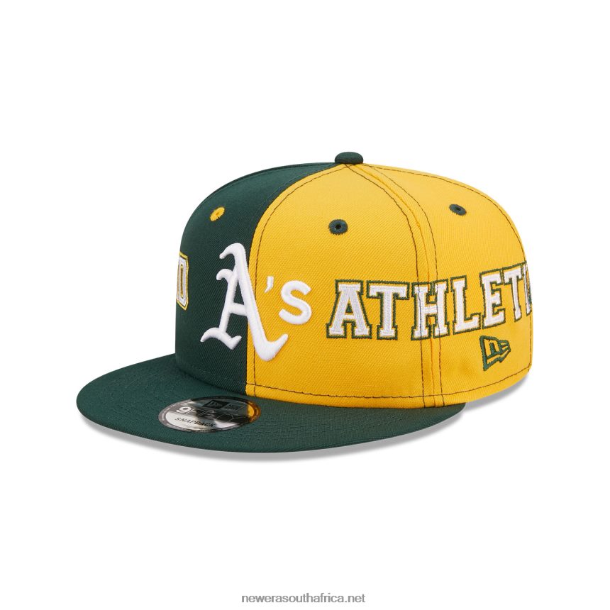 Oakland Athletics Teamsplit Dark Green 9FIFTY Snapback Cap New Era TRBRBN2065