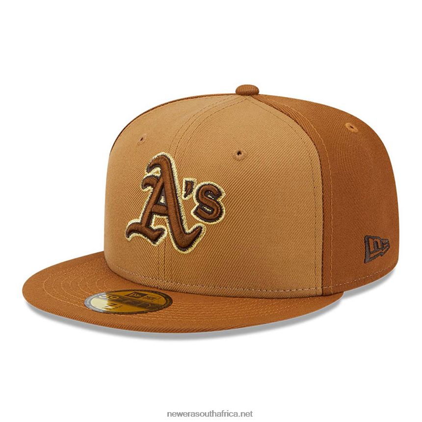 Oakland Athletics Tri Tone Brown 59FIFTY Fitted Cap New Era TRBRBN135