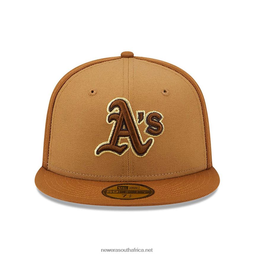 Oakland Athletics Tri Tone Brown 59FIFTY Fitted Cap New Era TRBRBN135
