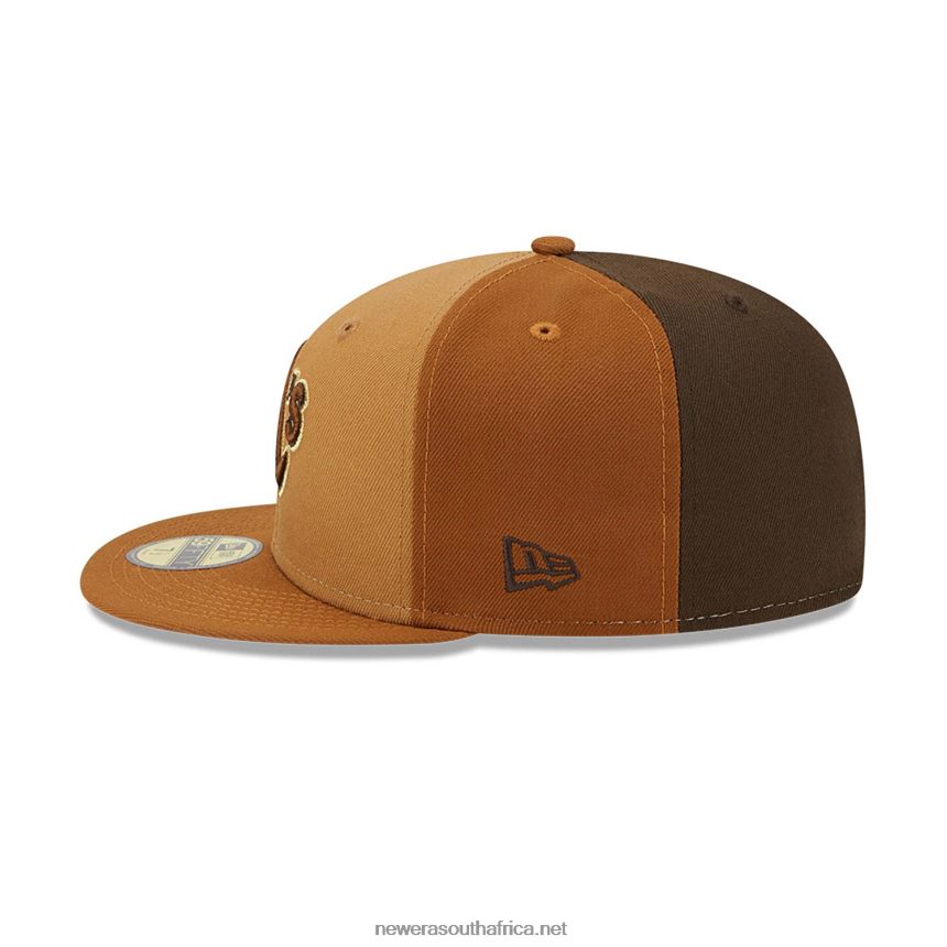 Oakland Athletics Tri Tone Brown 59FIFTY Fitted Cap New Era TRBRBN135