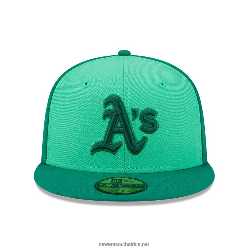 Oakland Athletics Tri Tone Team Green 59FIFTY Fitted Cap New Era TRBRBN978