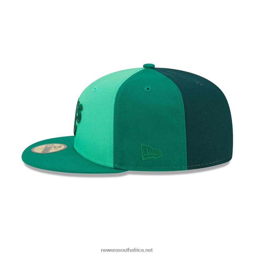 Oakland Athletics Tri Tone Team Green 59FIFTY Fitted Cap New Era TRBRBN978