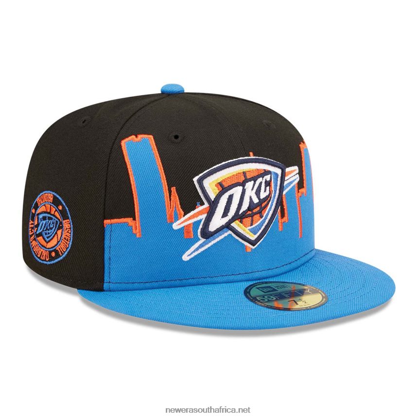 Oklahoma City Thunder NBA Tip Off 2022 Black 59FIFTY Fitted Cap New Era TRBRBN889