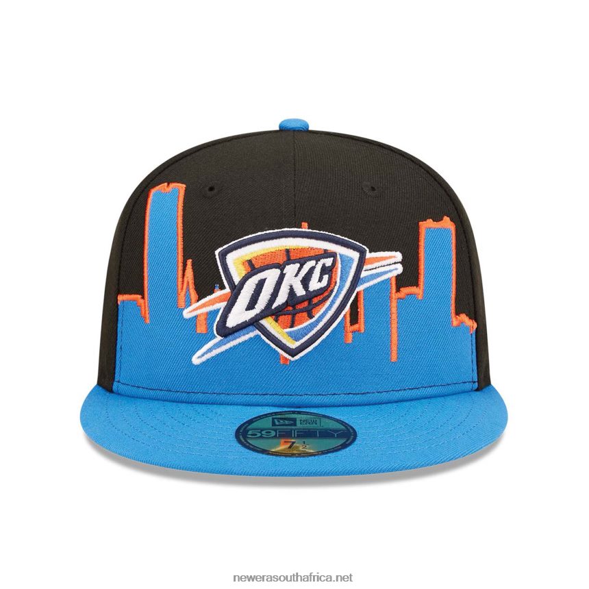 Oklahoma City Thunder NBA Tip Off 2022 Black 59FIFTY Fitted Cap New Era TRBRBN889