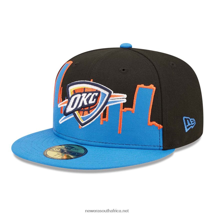 Oklahoma City Thunder NBA Tip Off 2022 Black 59FIFTY Fitted Cap New Era TRBRBN889