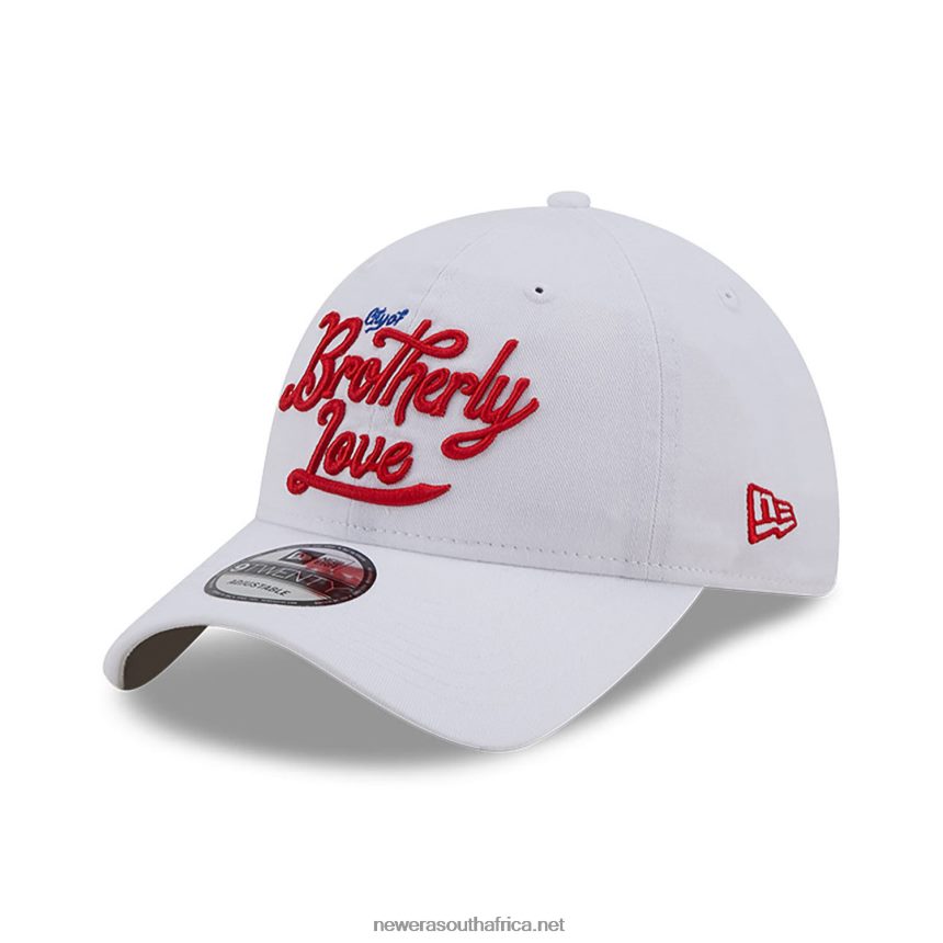 Philadelphia 76ers Authentics City Edition White 9TWENTY Adjustable Cap New Era TRBRBN2219