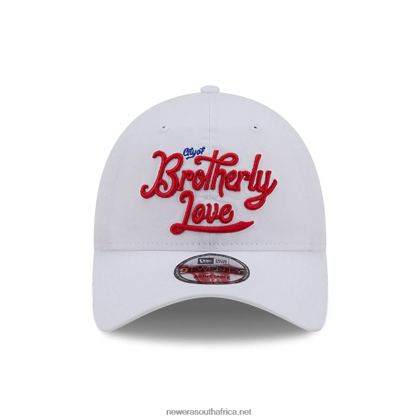 Philadelphia 76ers Authentics City Edition White 9TWENTY Adjustable Cap New Era TRBRBN2219