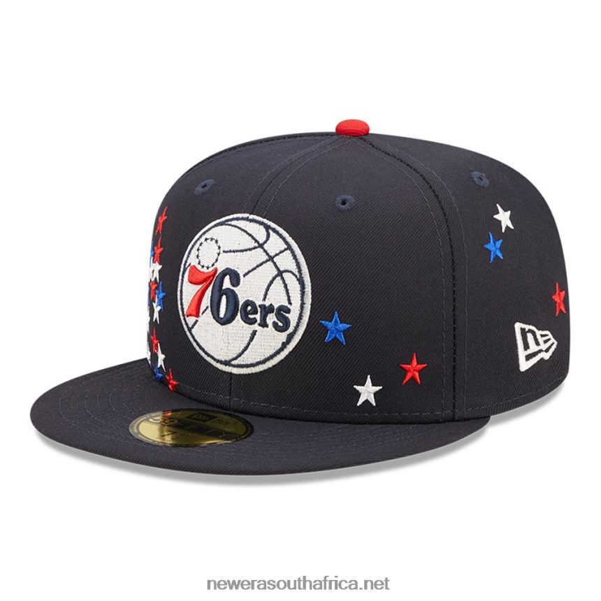 Philadelphia 76ers NBA Americana Navy 59FIFTY Fitted Cap New Era TRBRBN1208