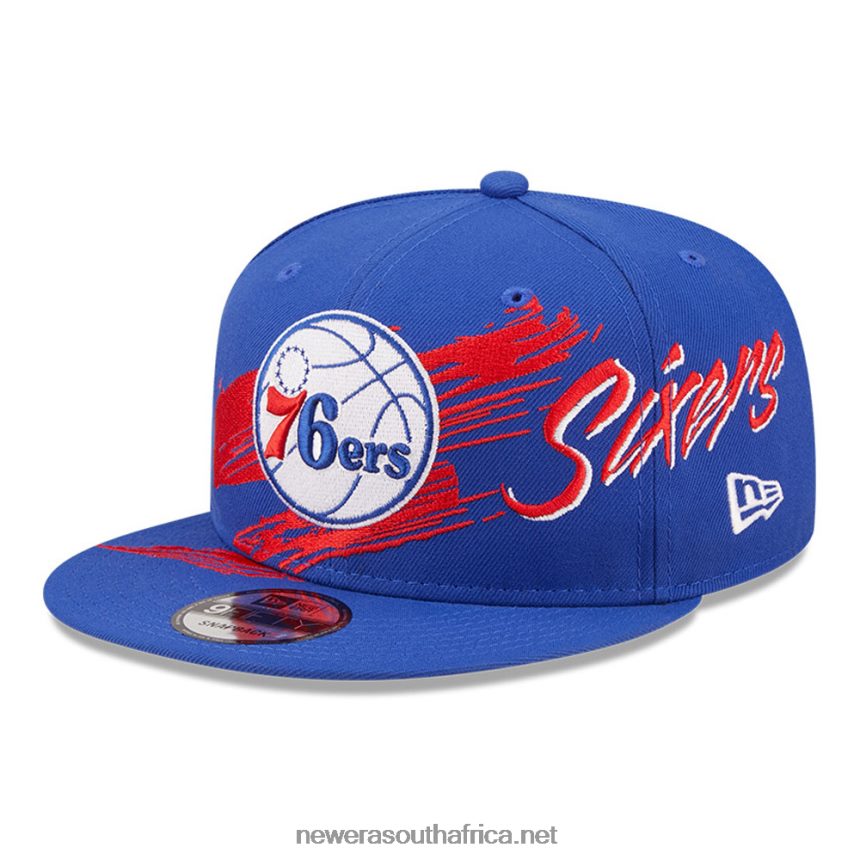 Philadelphia 76ers NBA Sweep Blue 9FIFTY Snapback Cap New Era TRBRBN2132