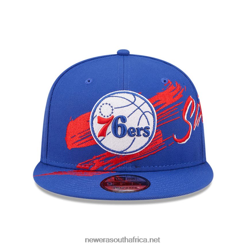 Philadelphia 76ers NBA Sweep Blue 9FIFTY Snapback Cap New Era TRBRBN2132
