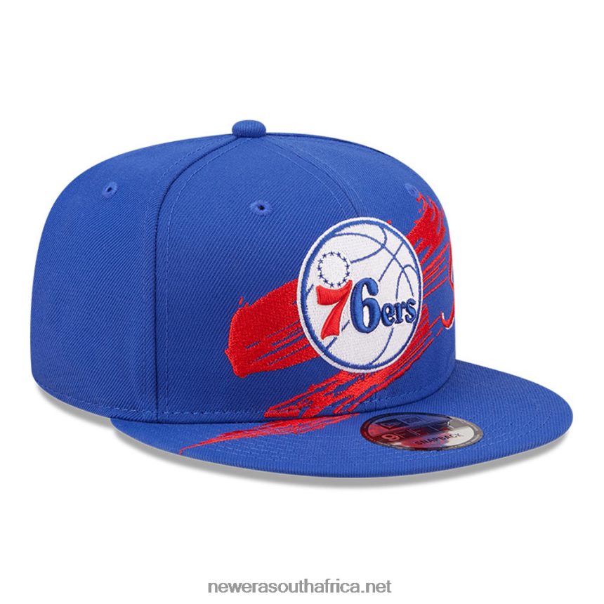 Philadelphia 76ers NBA Sweep Blue 9FIFTY Snapback Cap New Era TRBRBN2132