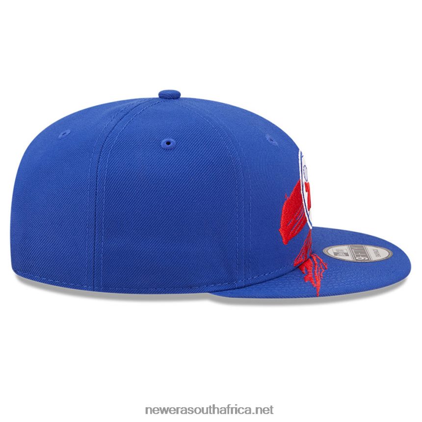 Philadelphia 76ers NBA Sweep Blue 9FIFTY Snapback Cap New Era TRBRBN2132