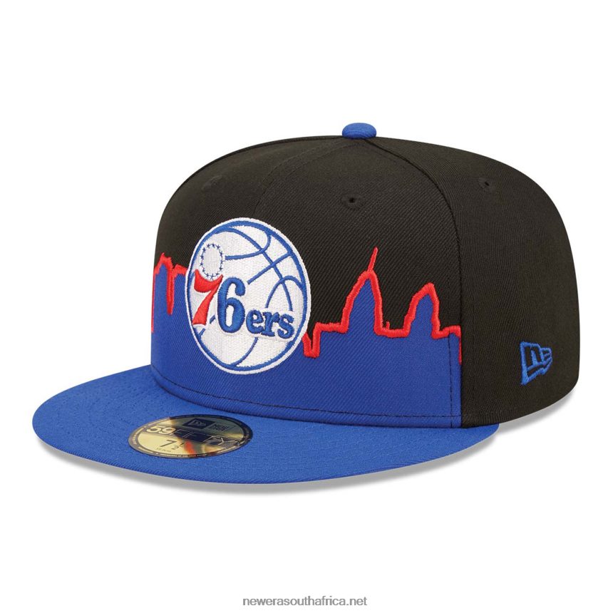 Philadelphia 76ers NBA Tip Off 2022 Black 59FIFTY Fitted Cap New Era TRBRBN531
