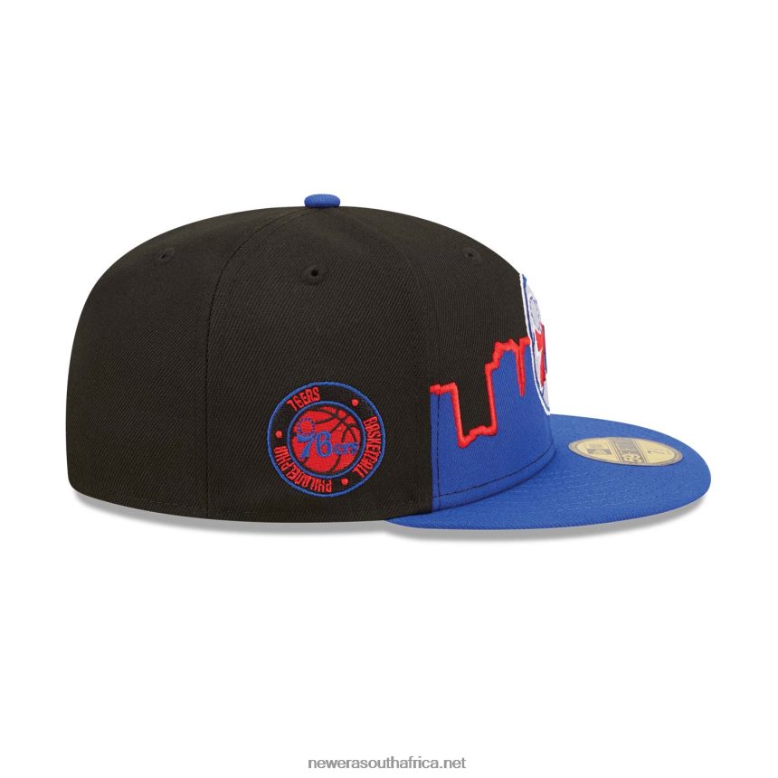 Philadelphia 76ers NBA Tip Off 2022 Black 59FIFTY Fitted Cap New Era TRBRBN531