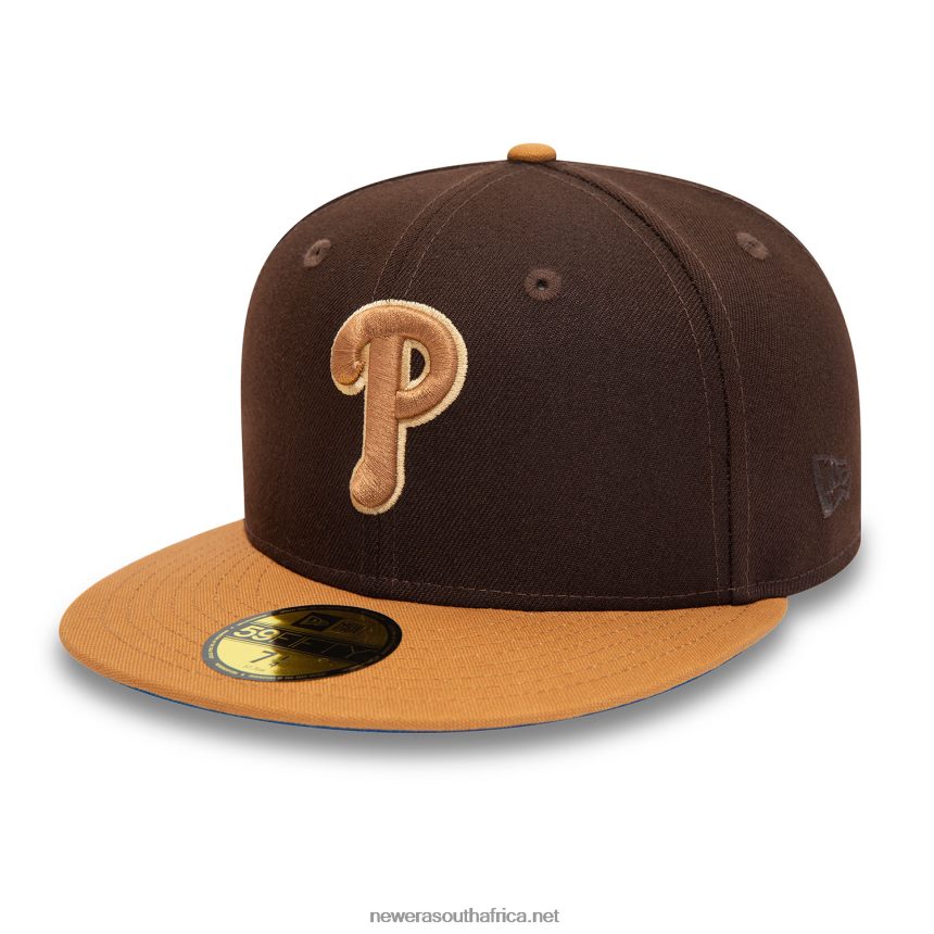 Philadelphia Phillies 2008 World Series Brown 59FIFTY Fitted Cap New Era TRBRBN817