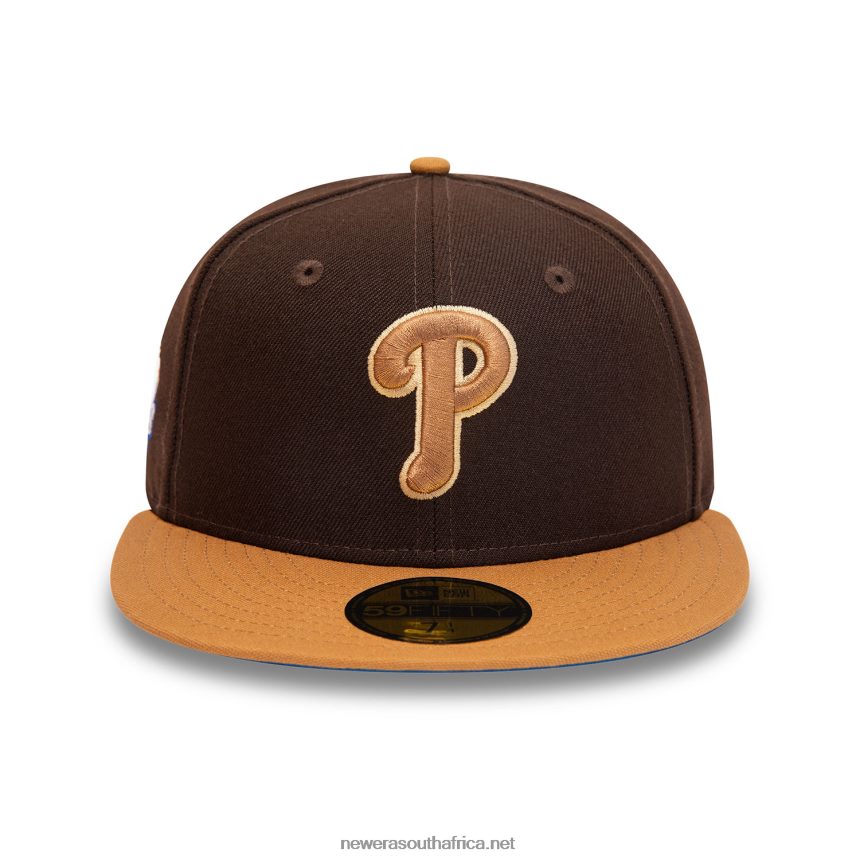Philadelphia Phillies 2008 World Series Brown 59FIFTY Fitted Cap New Era TRBRBN817